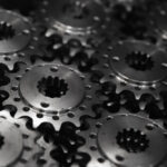 Multiple metal sprockets