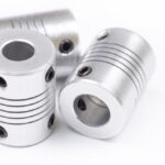 metal-flexible-couplings Flexible metal couplings on a white background